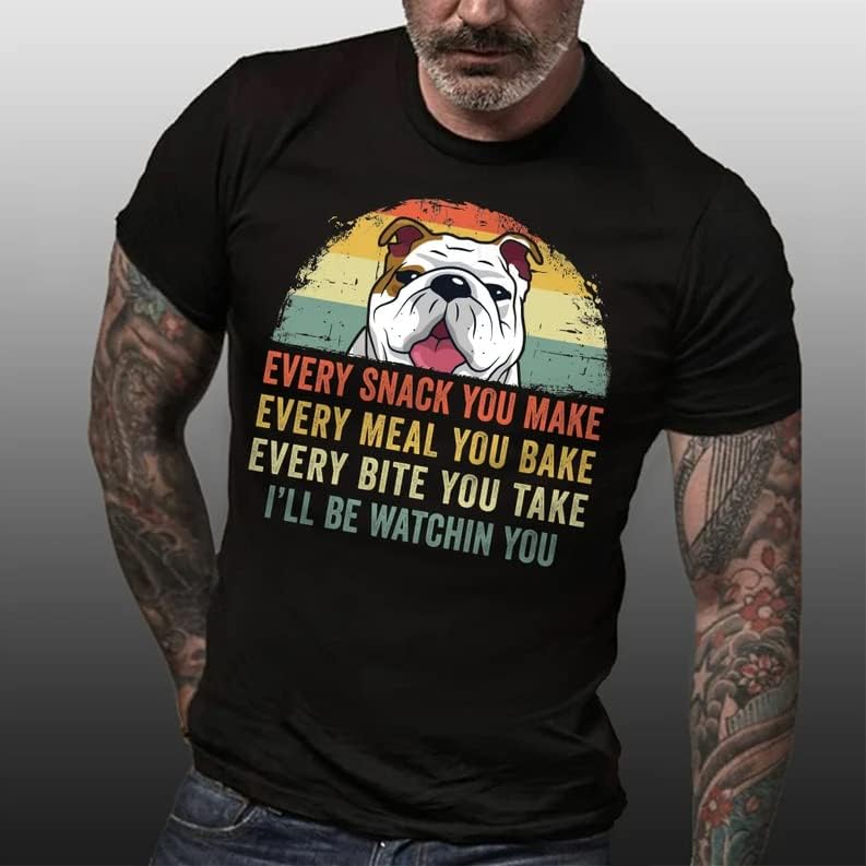 מצחיק אני יהיה צופה אתה בולדוג חולצה, בולדוג מתנה עבור כלב מאהב, מתנת רעיון ליום אב