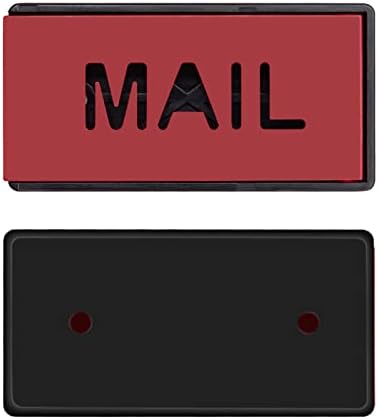 תיבת דואר סופר-די דגל קדמי הר תיבת דואר אבן לבנה החלפה מסוגננת הר שחור ודגל אדום.