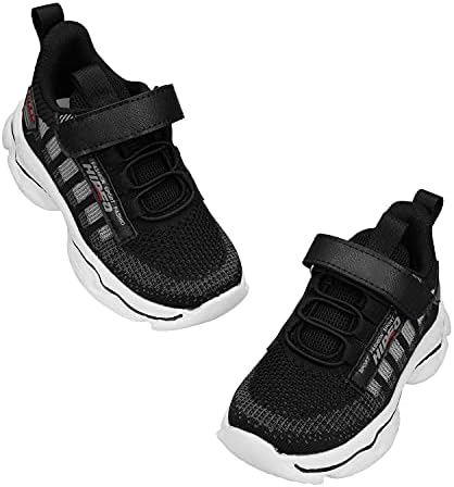 נעלי ריצה של בנים xiuchundao, טניס פעוטות פועל ספורט אתלטי לא-סקס-ילד נעליים כחולות שחורות שחורות