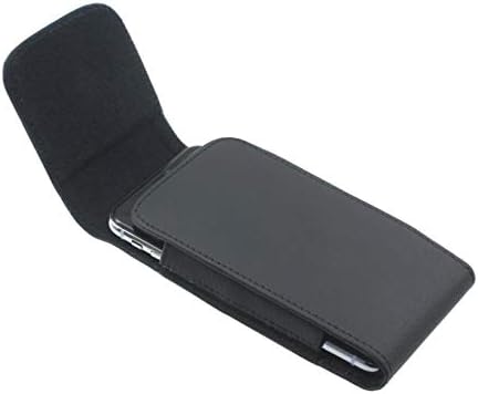 עור עור שחור כיסוי צד מגן על קליפ חגורה מסתובב לנייד LG Stylo 3 - Boost Mobile LG Stylo 4 Plus