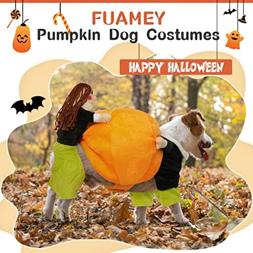 תלבושות כלב פאמי דלעת, בגדי קוספליי של חיית מחמד קוספליי מצחיק כלבים קטנים כלבים קטנים לבגדים לבגוד