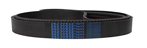 D&D PowerDrive BX116/03 חגורה פס, 21/32 x 119 OC, 3 להקה, גומי