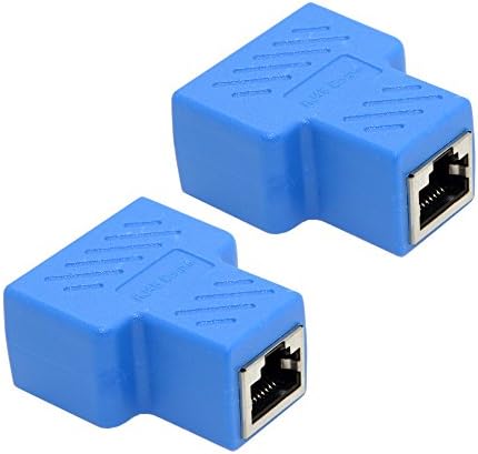 מפצל רשת Axgear כבל אתרנט 1 עד 2 שנה מתאם RJ45 CAT5E CAT 6 מתג LAN