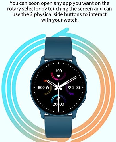 שעון חכם של Yiisu, Smartwatch IP68 פעילות אטומה למים עם מסך נוגע ללב מלא צג שינה של מד צעדים של דופק