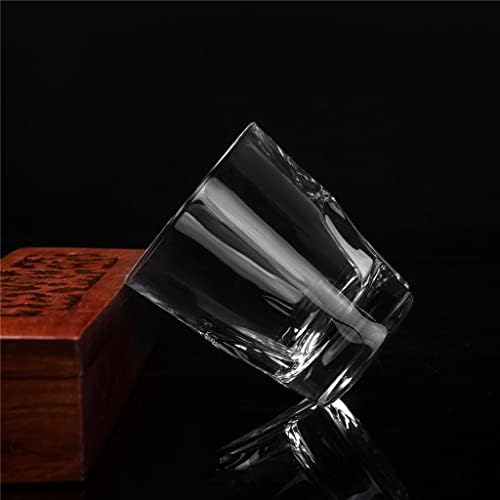 רוק ויסקי זכוכית 8 עוז עבור מיושן קוקטייל ויסקי בורבון סט של 4, קריסטל בר משקפיים כוס כוס