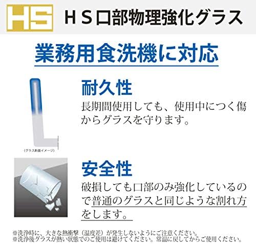 東洋 佐々 木 ガラス Toyo Sasaki Glass T-20113HS-2 נוצה של נוצה HS 10 ישנה, ​​מיוצר ביפן, עמידות לנפץ, בטוחה