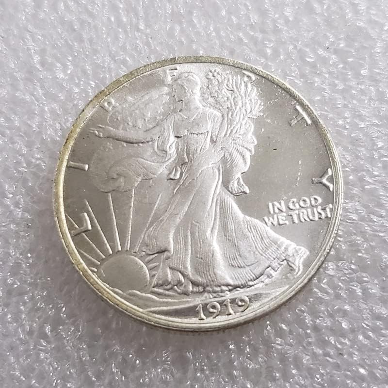 D, S, PUNC גרסה 18 30.5 ממ פסל אמריקאי של חירות חצי דולר חצי דולר כסף סילבר גולגולת מטבע כסף כסף דולר