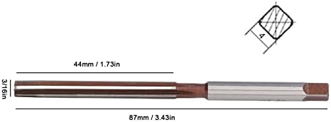 Eatbuy Straind Shank Reamers, 10 יחידות חותך טחינה ידנית 9sicr Straight Shank Reamers לעץ אלומיניום