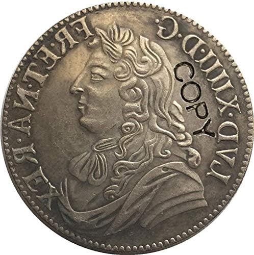 צרפת לואיס XIV 30 סולס 1674 מטבעות העתקה מתנה מטבע חידוש מטבעות