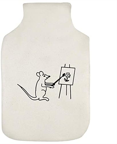 כיסוי בקבוק מים חמים 'ציור עכבר'