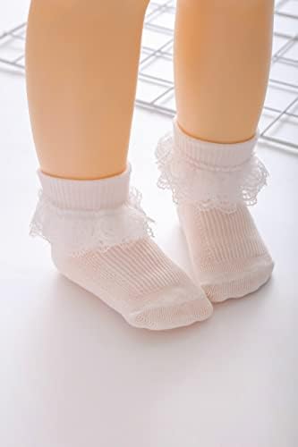 ADEIMOO יילוד תינוקות גרביים תחרה פרוע גרב שמלת קרסול מטורפת לתינוקות פעוט