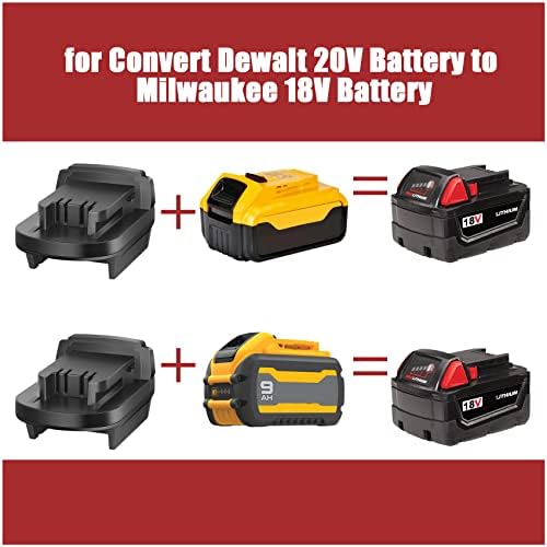 מתאם למתאם סוללות Dewalt 20V להמיר את סוללת Milwaukee M18 עבור Milwaukee M18 18V שימוש בכלי שימוש