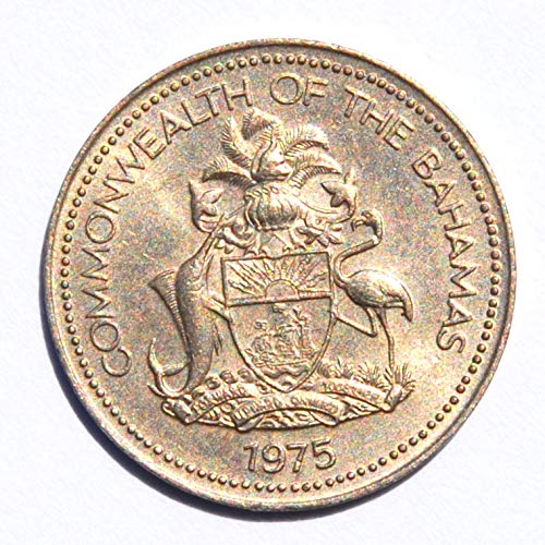 1975 BS איי בהאמה אננס 5 סנט מטבע קנס