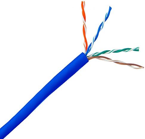 1000ft כחול Cat5e Utp Copper מוצק 24AWG 350 מגה הרץ במהירות גבוהה רשת LAN רשת אתרנט חוט אינטרנט כבל