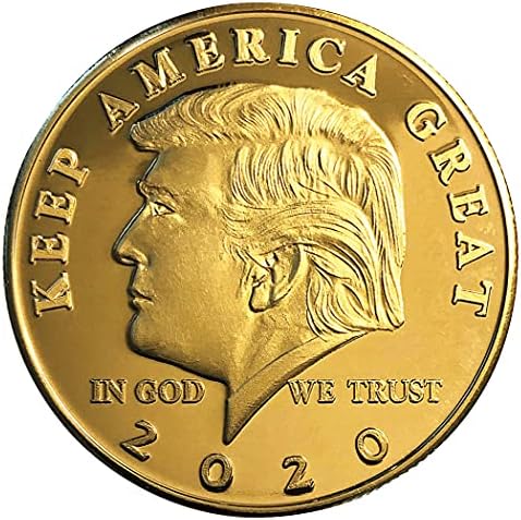 דונלד טראמפ 2020 שומר על אמריקה הגדולה 45 הנשיא מטבע מדליון זהב עם סטנד ותעודה