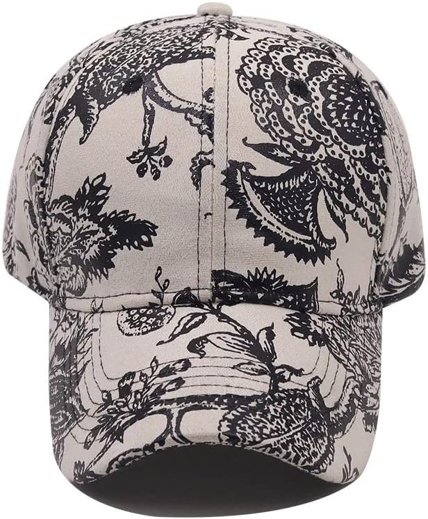 BBDMP אביב וקיץ כובע בייסבול כובע הדפס פרחוני כותנה כותנה כותנה פראי כובעי גברים ונשים מזדמנים
