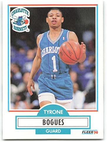 1990-91 Fleer 16 Muggsy Bogues NM-MT שרלוט הורנטס מורשה רשמית כרטיס מסחר בכדורסל NBA