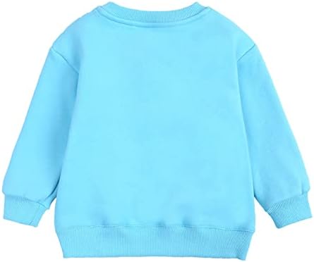 פעוטות בנות בנות סוודר סווטשירט סווטשירט לילדים מוצק פלוס תינוקות צבע מעיל עליון בנות נוצצות חולצות