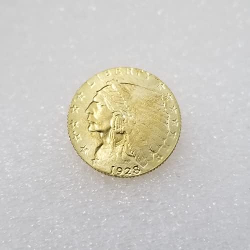 עותק קוקריט 1928 מטבע ראש הודי נשר זהב 2.5 דולר-ארהב מטבע מזכר